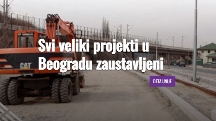 Zaustavljeni svi projekti